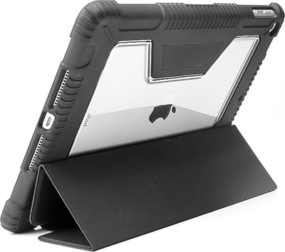 Mbulesë tablet 4smarts 458787 për iPad 10.2", flip, e zezë e tejdukshme