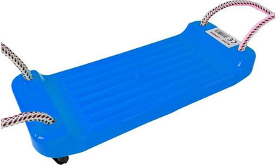 Lëkundëse plastike për oborr Blue Garden, 42x17x5 cm, me litarë, blu