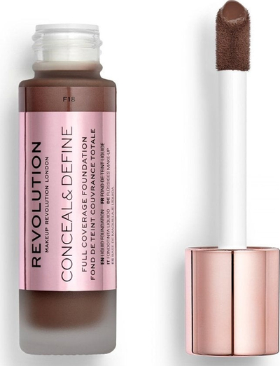Фондација Revolution Conceal &amp; Define, целосно покривање, кафеава нијанса