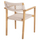 Kolltuk Charlotte 58×61×81 Hcm (HM9637.07), bezhë