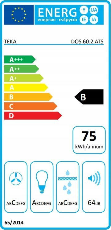 Kapak kuzhine Teka DOS 60.2 ATS, 60 cm, 631 m³/h, i zi