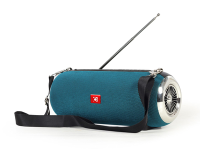 Портабилен звучник Gembird SPK-BT-17-G, Bluetooth, FM радио, зелен