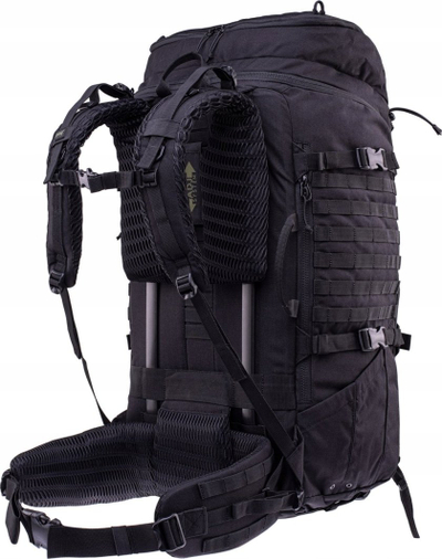 Ранец за планинарење Magnum Multitask Cordura, 85 литри, црн