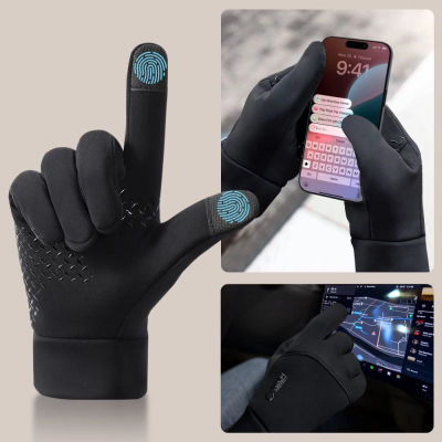 Doreza dimri Tech-Protect WG01, touchscreen, përdorës L, ngjyrë e zezë