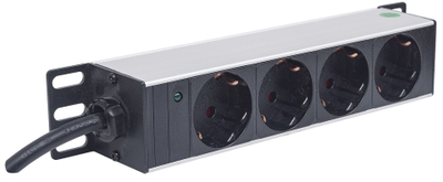 Njësi PDU Intellinet, 10" 1U rackmount, 4 dalje, e zezë