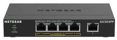 Switch NETGEAR GS305PP, 5 porta Gigabit, PoE, i zi