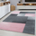 Tapet Ayyildiz Rugs Lucca 1810, trashësi 11 mm, me grumbull të ulët, rozë me gri