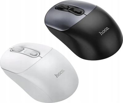 Maus wireless Hoco GM28, 2.4G, optik, gri me të bardhë