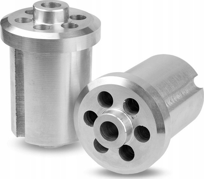 Bushing karroce BMW E30, duralumin, set 2 copë, argjend