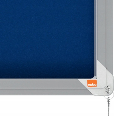 Tabelë njoftimesh Nobo Premium Plus 1902566, 12xA4, me bravë, me felt blu