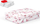 Kuti dhuratash Gift Box A-C007-B, 26x17x6cm, karton i fortë, me lule rozë