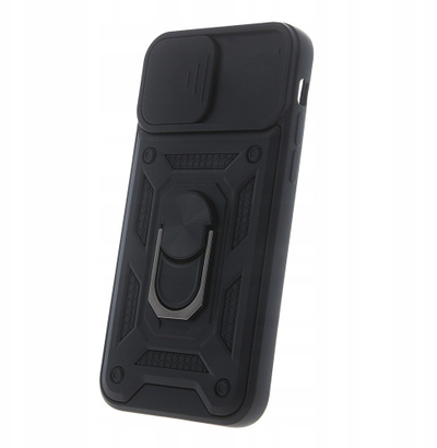 Mbrojtëse telefoni Armored Case për Samsung Galaxy M35 5G, me ring dhe stand, e zezë