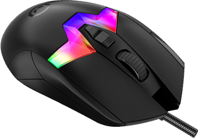 Mаус гејминг Lorgar MSP80, 8000 Hz, сензор PixArt PAW3395, црн