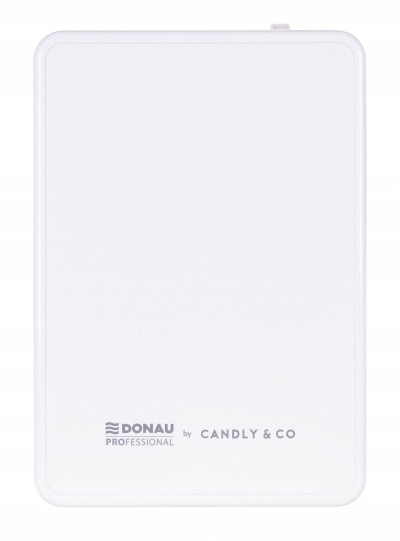 Електричен дифузер за ароми Donau Professional Candly&amp;Co Delux Aroma Pro, блутут, на батерии и струја, бел