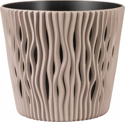 Пластична вазна Conforama Sandy Round, кружна, 5L, беж