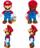 Lodër pelushi Nintendo Super Mario, 22 cm, me shumë ngjyra
