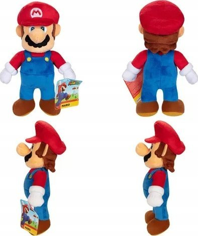 Lodër pelushi Nintendo Super Mario, 22 cm, me shumë ngjyra