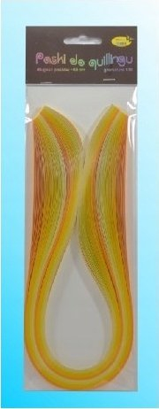 Shirita quilling Creative Hobby, 3mm 50cm, 100 copë, të verdha