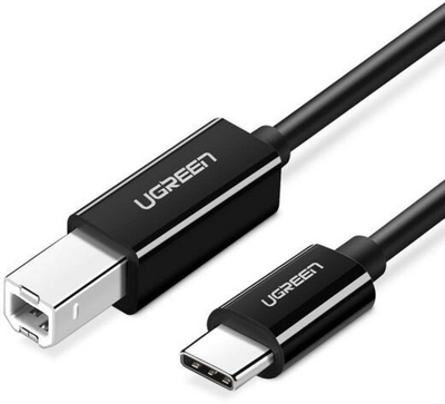 Kabllo për printer UGREEN USB-C - USB-B, 2m, e zezë