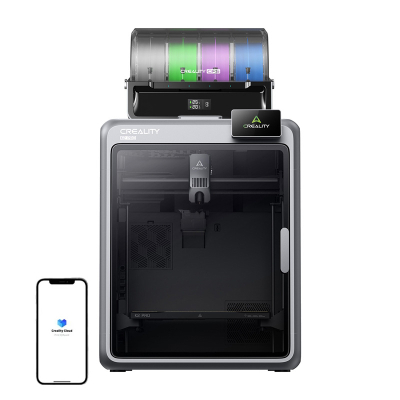Printer 3D Creality K2 Pro Combo, 300×300×300 mm, CFS 4 fije, gri hapësinor