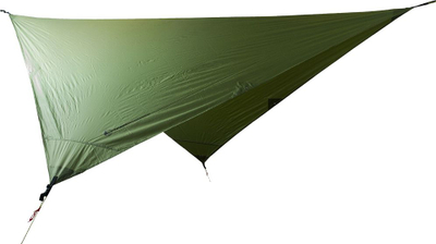 Tendë hamaku Ticket to the Moon Hammock Tarp, najllon ripstop, që s’e ha uji, jeshile