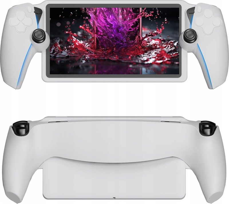 Mbulesë silikoni JYS P5183 për Sony PlayStation PS Portal, kapje antirrëshqitëse, e bardhë
