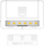 Llambë LED për dollap Techly, 0.5W, me sensor magnetik, set me 2 copë, e bardhë