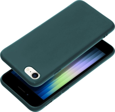 Mbrojtëse telefoni Matt Case për iPhone SE 2022, TPU, mat, jeshile e errët
