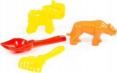 Set lodrash me rërë Polesie 57563, 4 pjesë, plastik, shumëngjyrësh