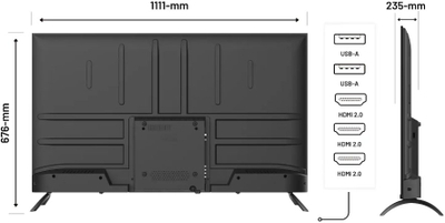Monitor JapanNext JN-IPS500UHD60F, 50", 4K UHD IPS, i zi