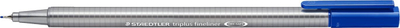 Set stilolapsa fineliner Staedtler Triplus, majë e hollë, 4 copa, blu