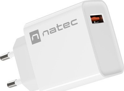 Karikues rrjeti Natec Ribera NUC-2057, 18W, 1x USB A 3A, i bardhë