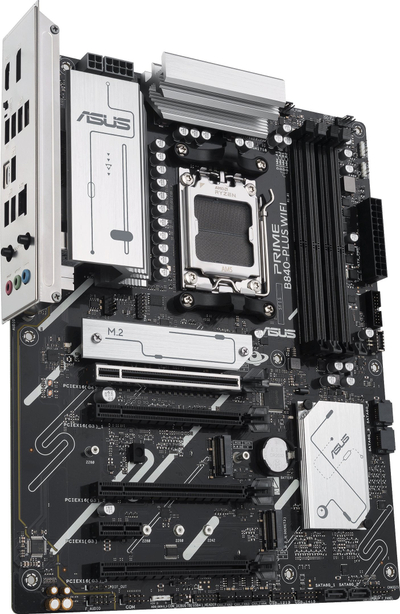 Pllakë amë ASUS PRIME B840 PLUS WIFI, AMD AM5, DDR5, ATX, e zezë