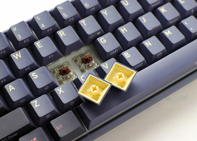 Tastierë Ducky One 3 Cosmic Blue SF, Cherry MX Silent Red, RGB, e kaltër