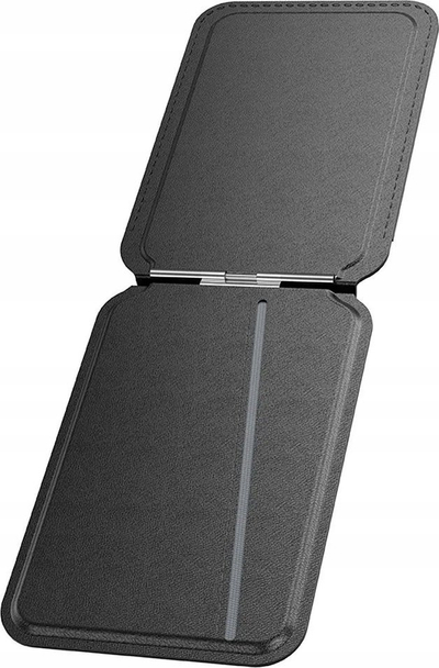 Portofol magnetik HOCO 2 në 1 për iPhone 16 17 Pro Max, lëkurë PU, me këmbë mbajtëse, i zi