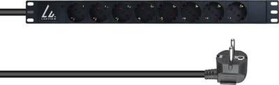 PDU Lanview LVR-3MSCH-LIC-SCH8, 8 dalje Schuko, kabllo 3m, i zi