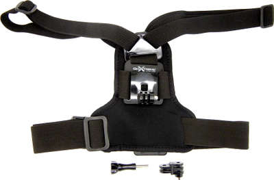 Mbajtëse kraharori EasyPix për GoPro 55232, me rripa që rregullohen, e zezë