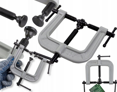 Mengene metalpunuse Rockforce RF-3331123, formë C, 2.5", metalike