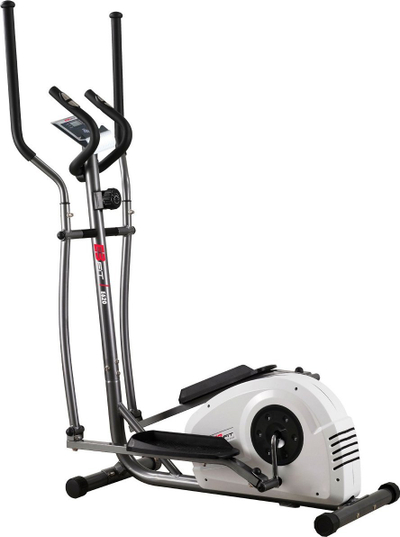Orbitrek magnetik EB FIT E620, rezistencë që e rregullon vetë, mban deri 120 kg, gri me të bardhë