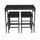 Set ngrënieje bar Boxy 5-pjesësh (HM9882.13), zezë