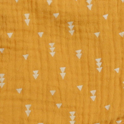 Mbrojtëse krevati për bebe Cotton, 40x180cm, 100% pambuk, mustard