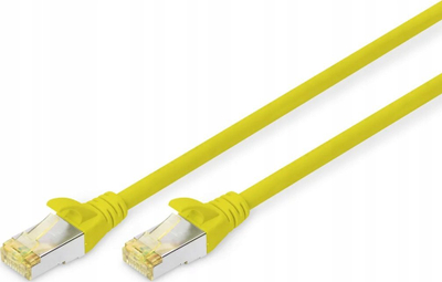 Kabllo rrjeti Digitus CAT 6A S/FTP, patch cord, e verdhë