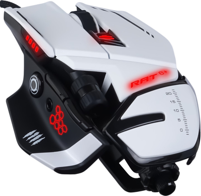 Maus Mad Catz R.A.T. 6+, i bardhë