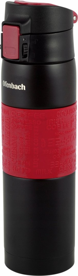 Gotë termike Ofenbach Thermal Mug 101300, 480ml, çelik inox, e zezë