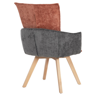 Kolltuk ngrënieje Rex 53x60x93Hcm (HM9847.06), kuqe/ gri