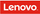 Logo Lenovo, sfond i kuq