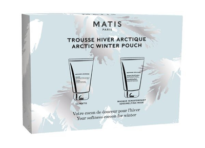 Set për fytyrë Matis Paris Arctic Winter Pouch, balsam 50 ml + maskë 50 ml