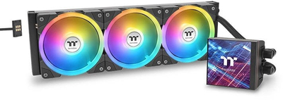 Ftohës uji për CPU Thermaltake MAGFloe 360 Ultra, radiator 360mm, ekran LCD 3.95", i zi