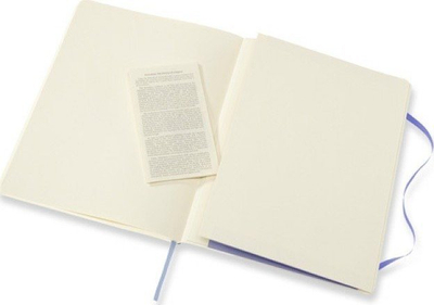 Fletore Moleskine Classic Notebook, X-Large 19 x 25 cm, 192 faqe të vijuara, blu Hydrangea