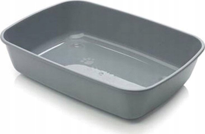 WC plastik për mace, 42 cm, i hapur, blu
